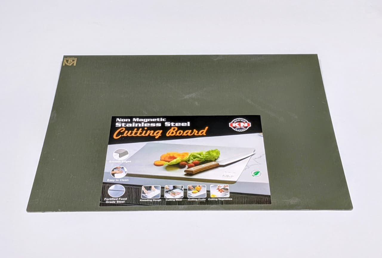 Premium Stainless Steel Cutting Board – Anti-Bacterial, Knife-Friendly, Durable Kitchen Surface
