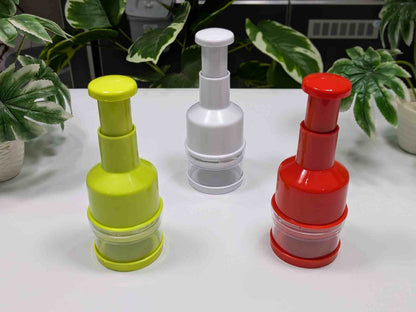 Push-Down Vegetable & Onion Chopper – Stainless Steel Blades, Fast & Easy Cutting