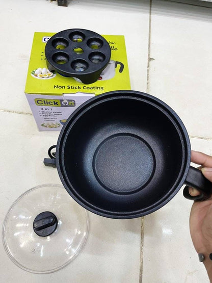 3-in-1 Electric Cooker | Kettle, Noodle Maker & Egg Boiler