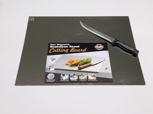 Premium Stainless Steel Cutting Board – Anti-Bacterial, Knife-Friendly, Durable Kitchen Surface